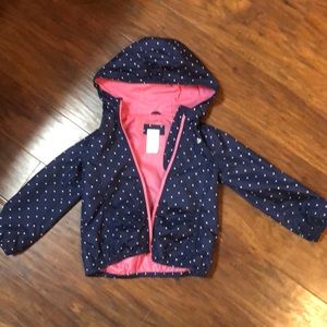 Carters Navy blue 3T girls raincoat